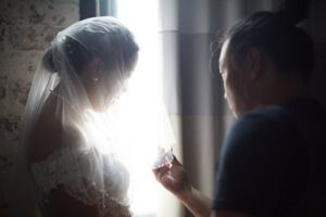 Franky Tsang working on a wedding